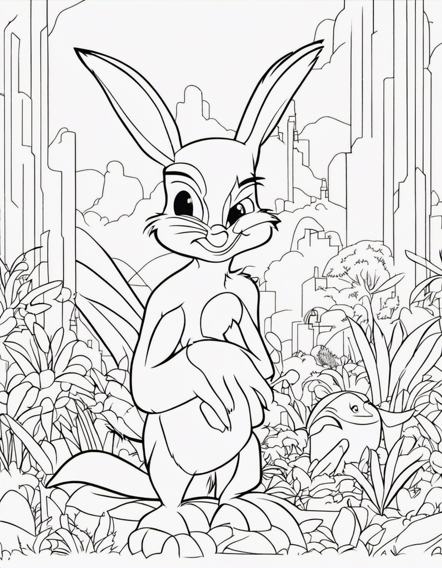 looney tunes coloring page