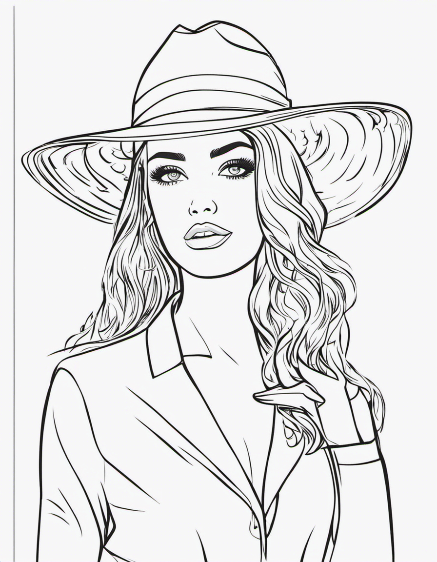 barbie coloring page