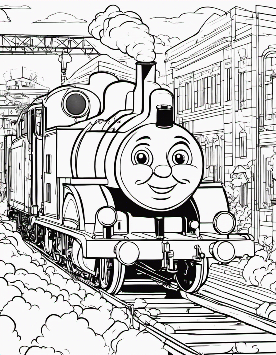 thomas and friends coloring page