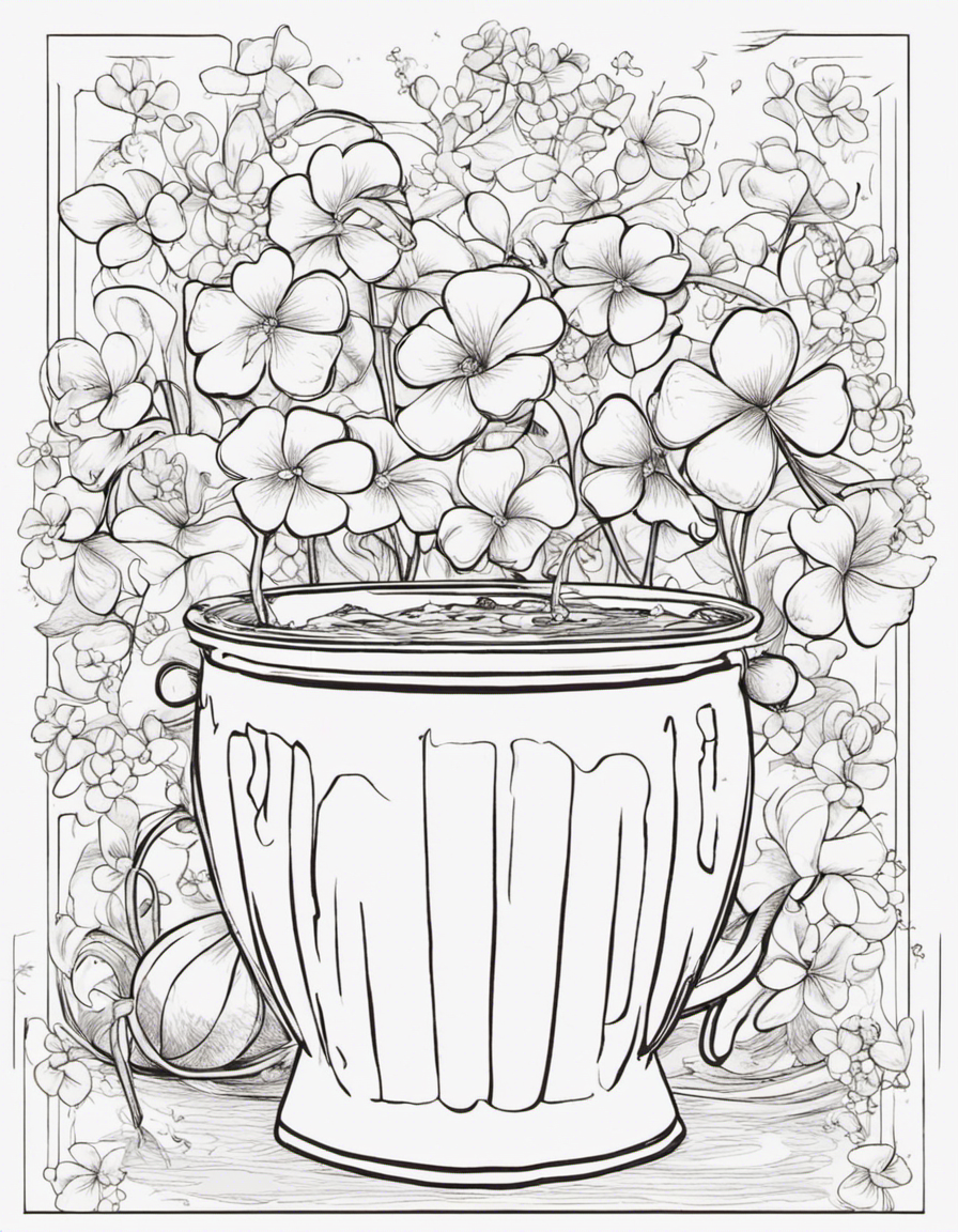 realistic st patricks day coloring page