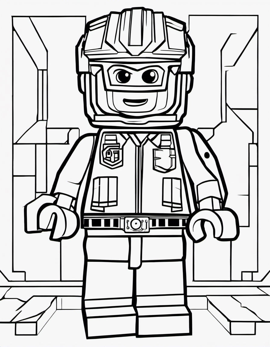 emmet from lego movie coloring page