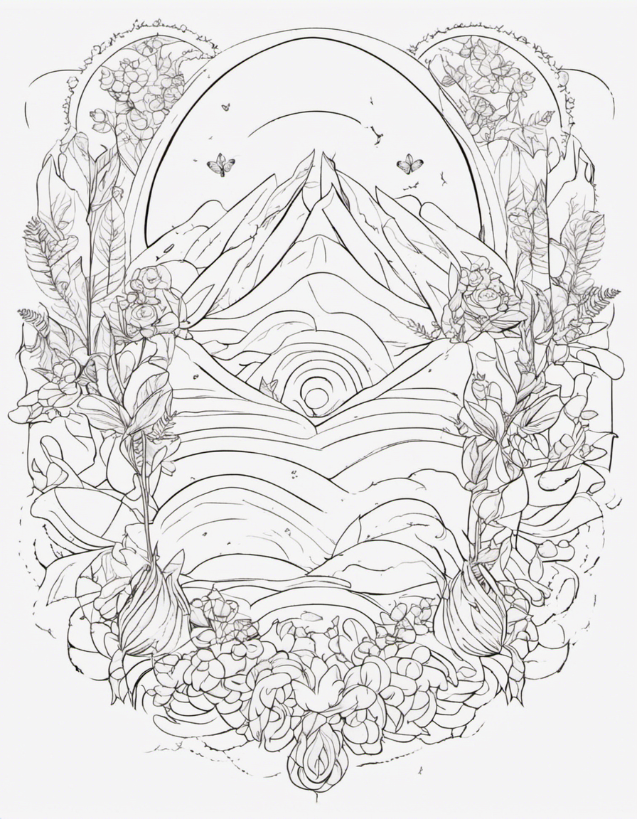 boho for children coloring page