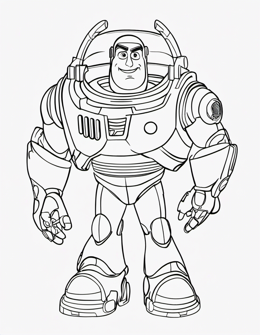 buzz lightyear for children coloring page