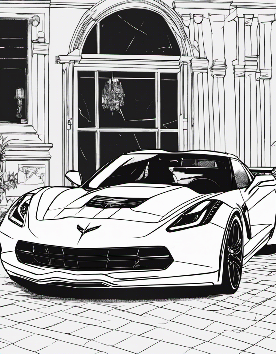 corvette coloring pages