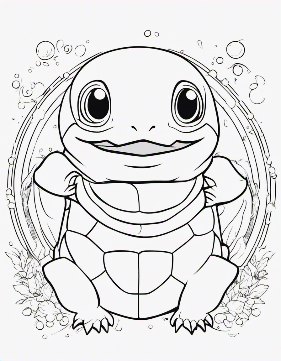 squirtle for adults coloring page