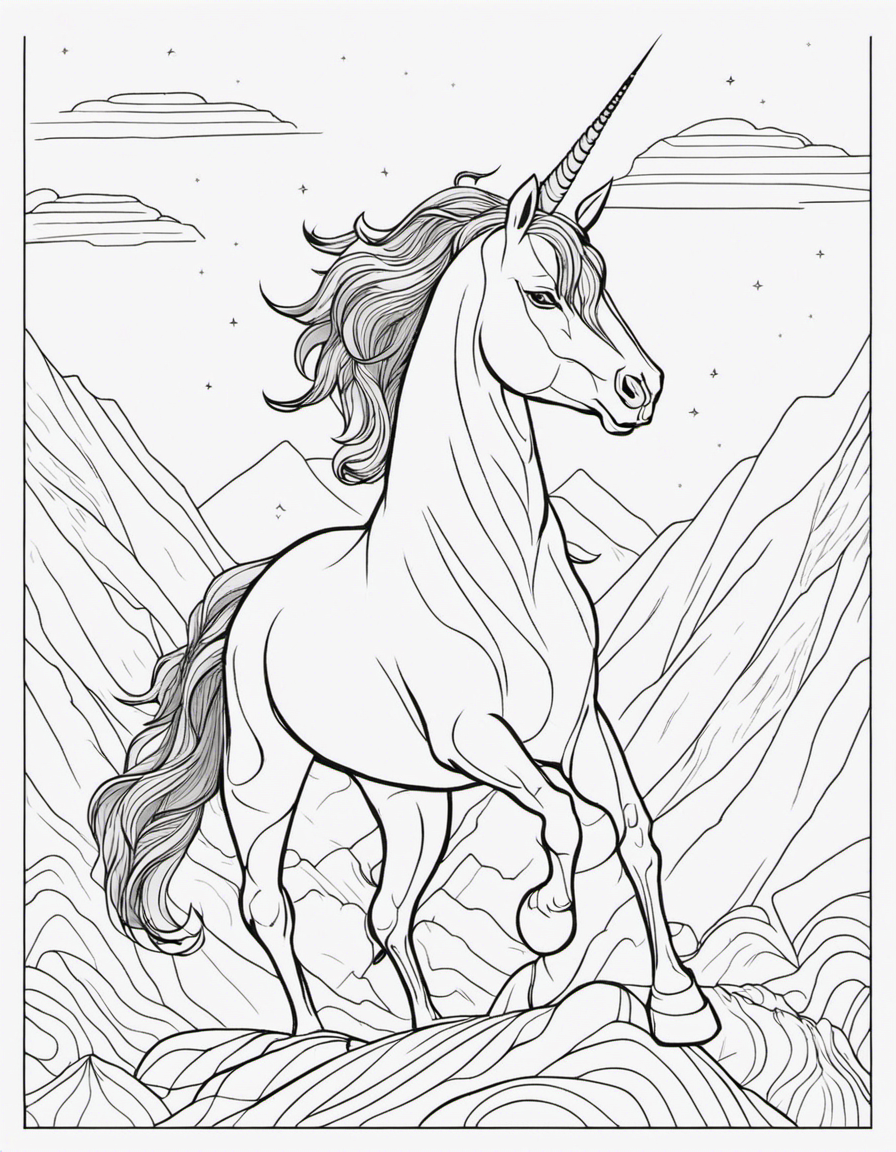 unicorn coloring pages