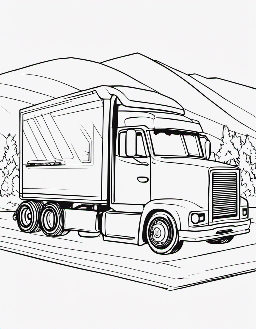 truck coloring pages