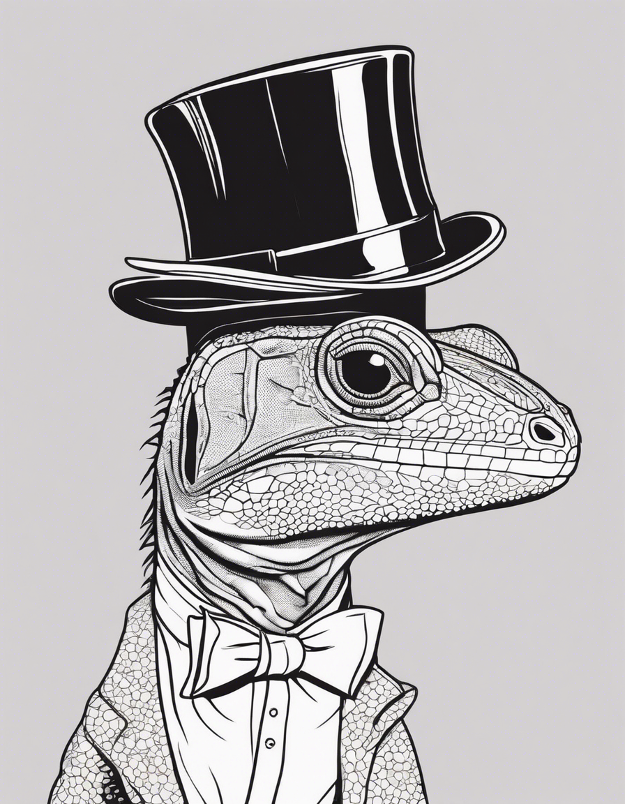 lizard coloring pages