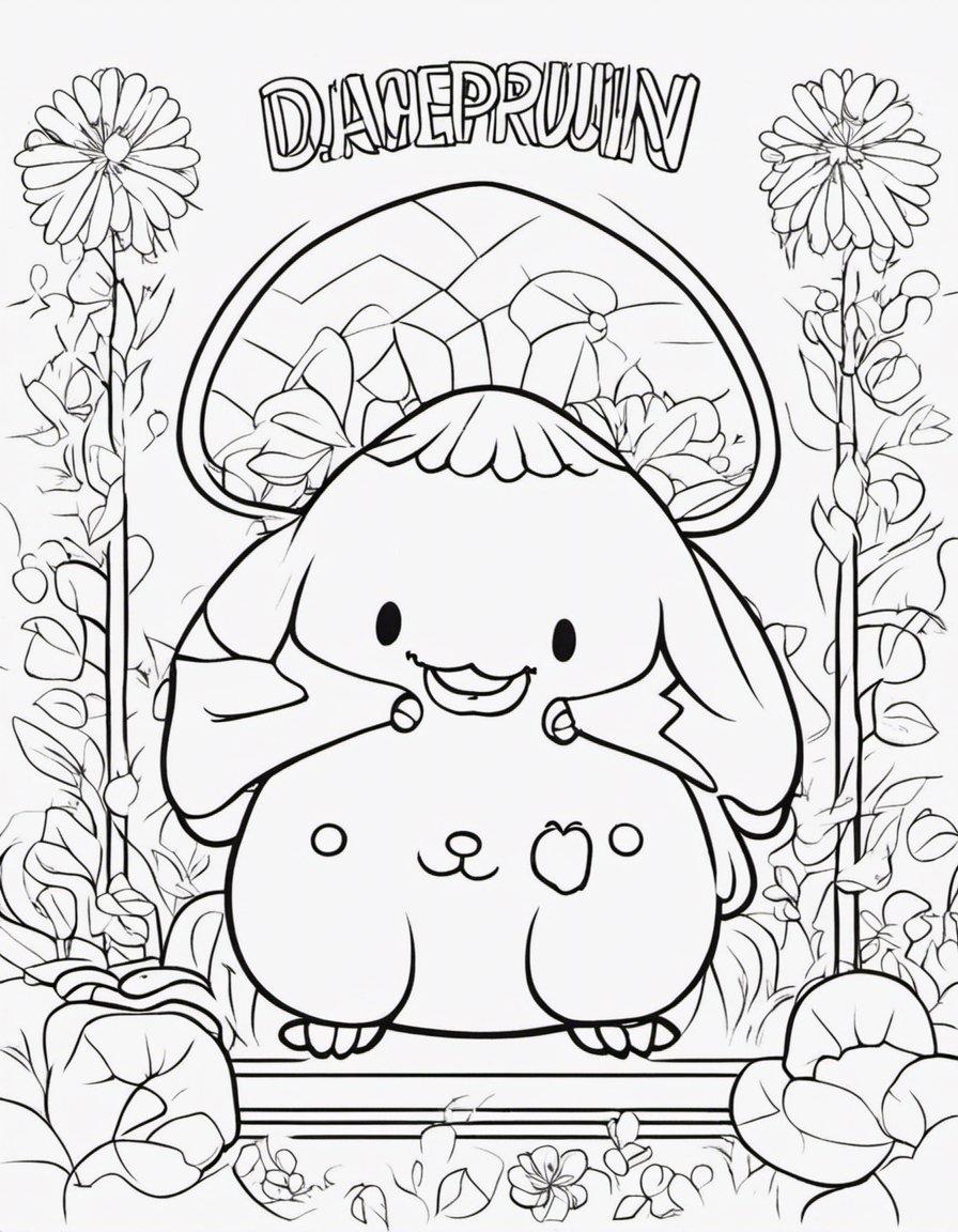 pompompurin for adults coloring page