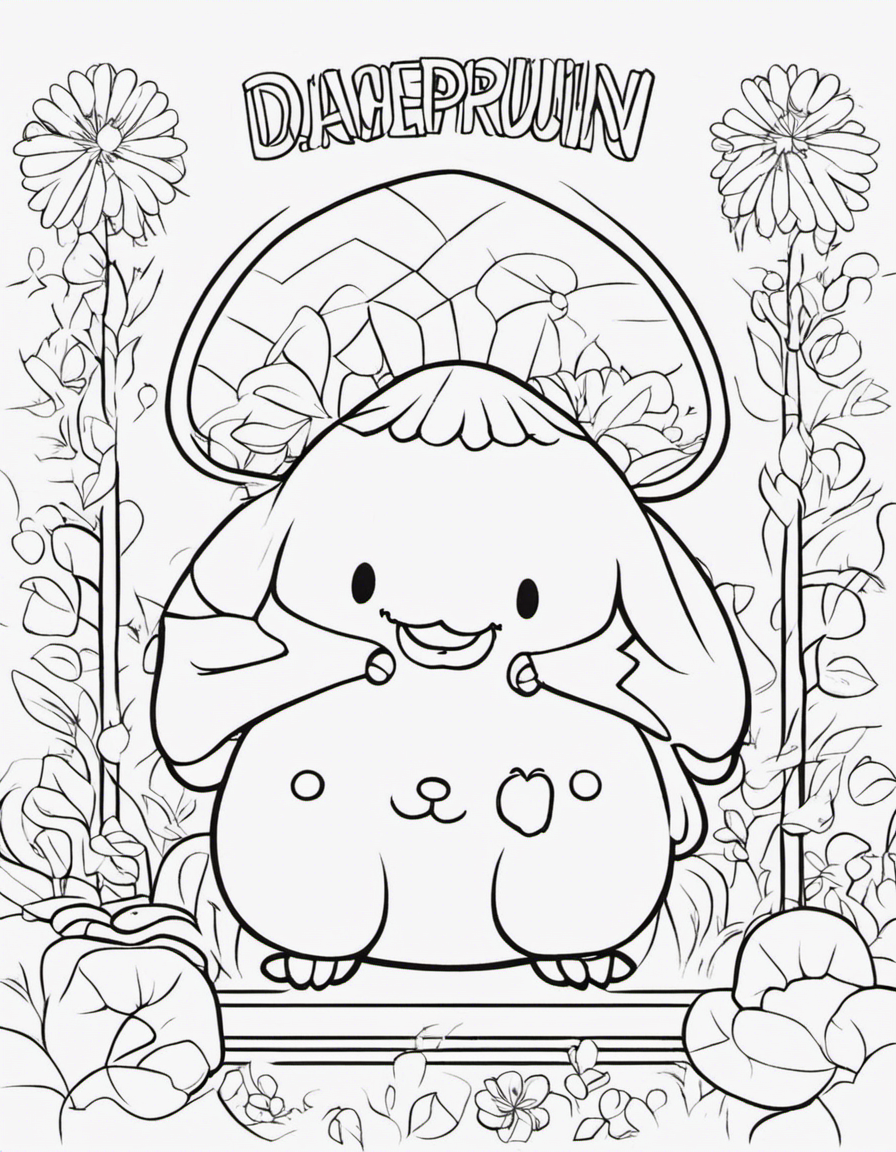 pompompurin coloring pages