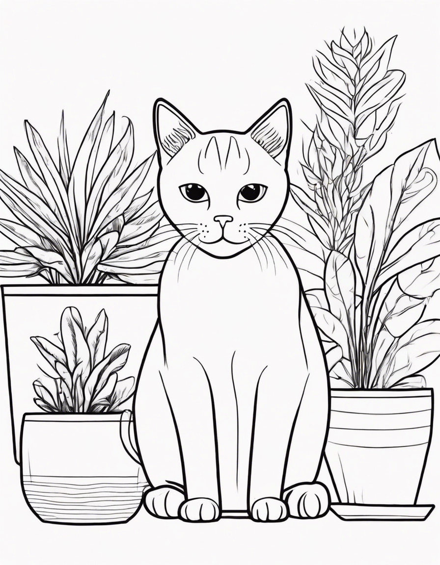 cat coloring pages