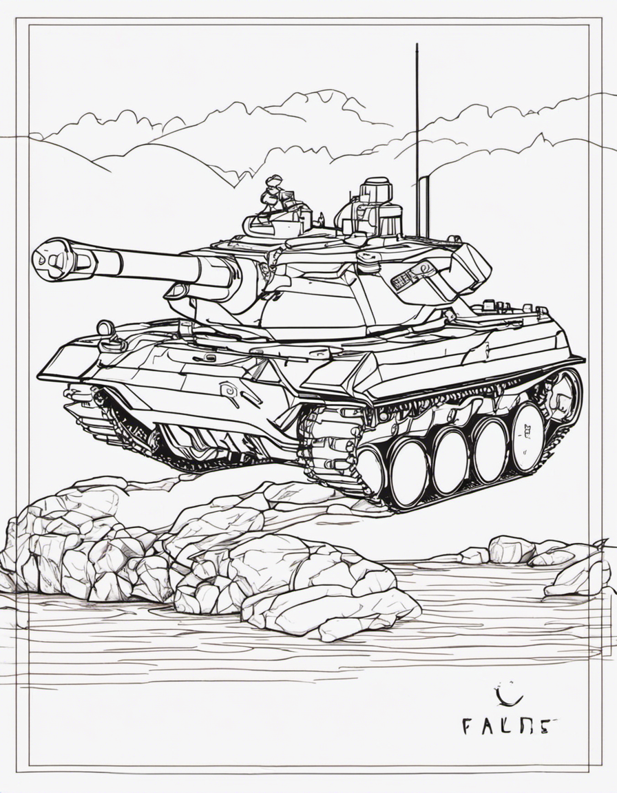 tank coloring pages