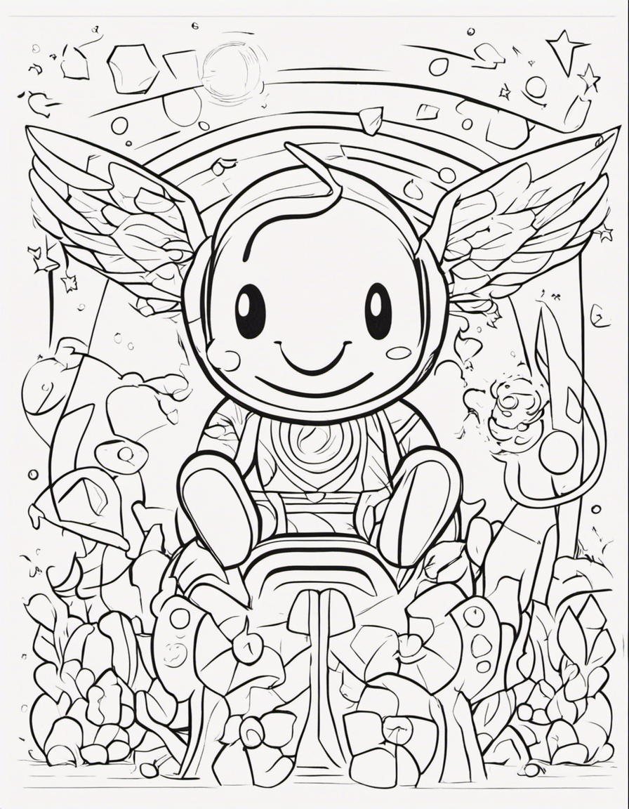 kirby for adults coloring page