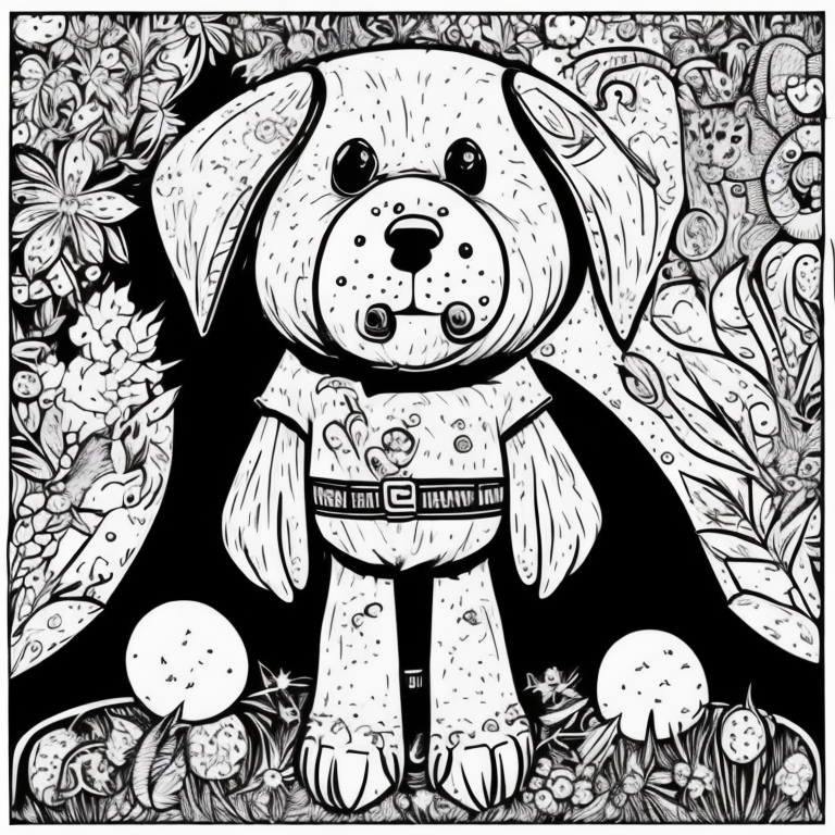 Animais fofos coloring page