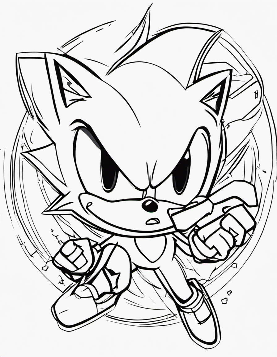 sonic coloring pages
