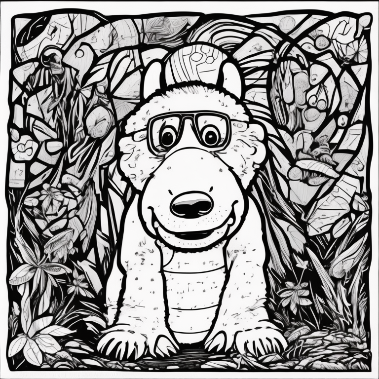 Eeyore in a balloon  coloring page