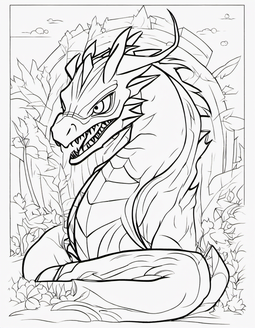 dragon coloring pages