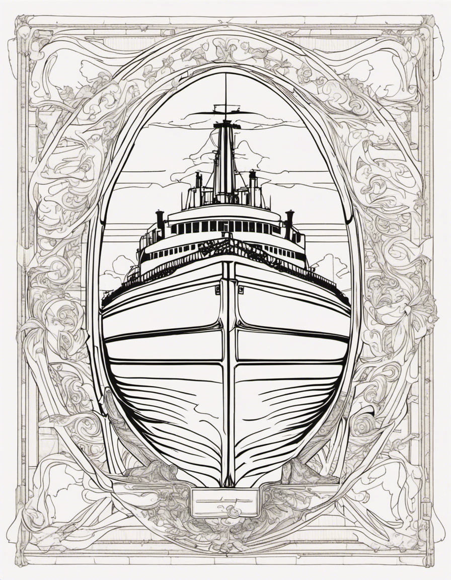 titanic coloring pages