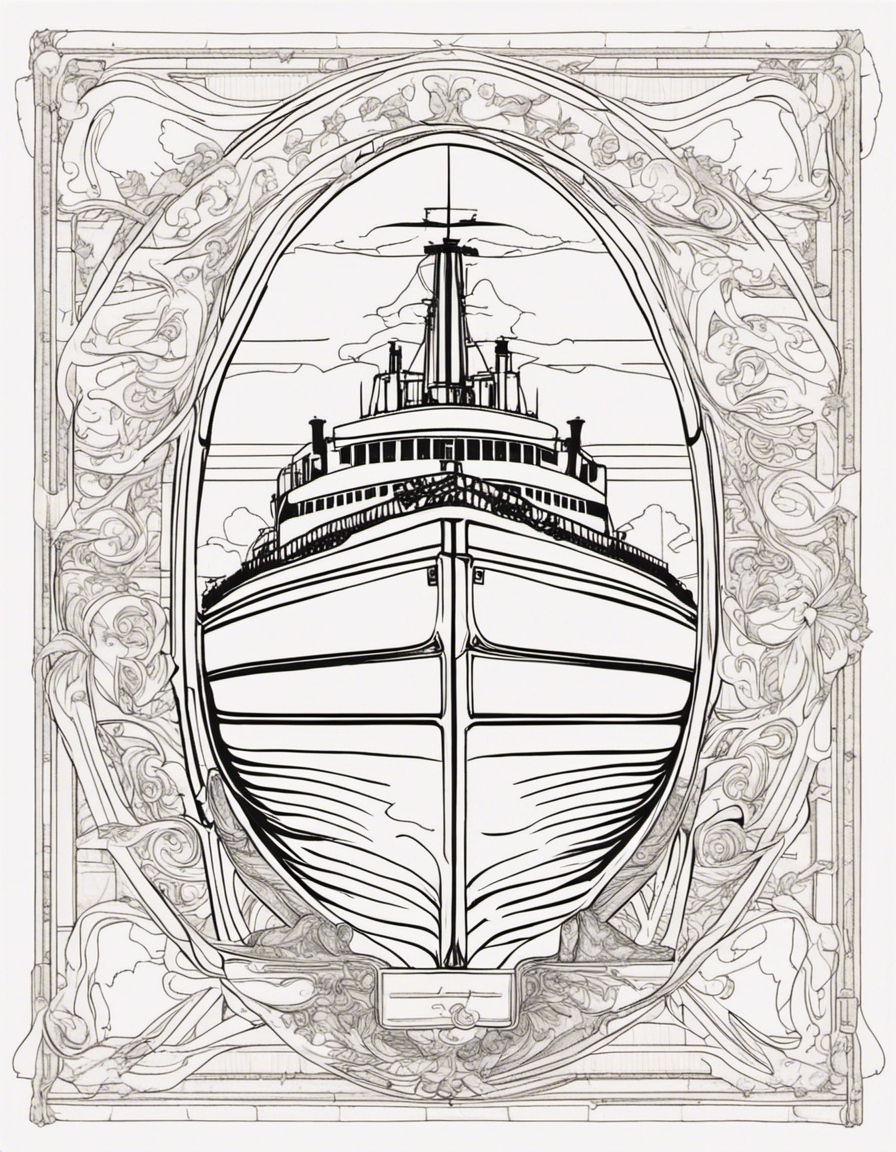 titanic for adults coloring page