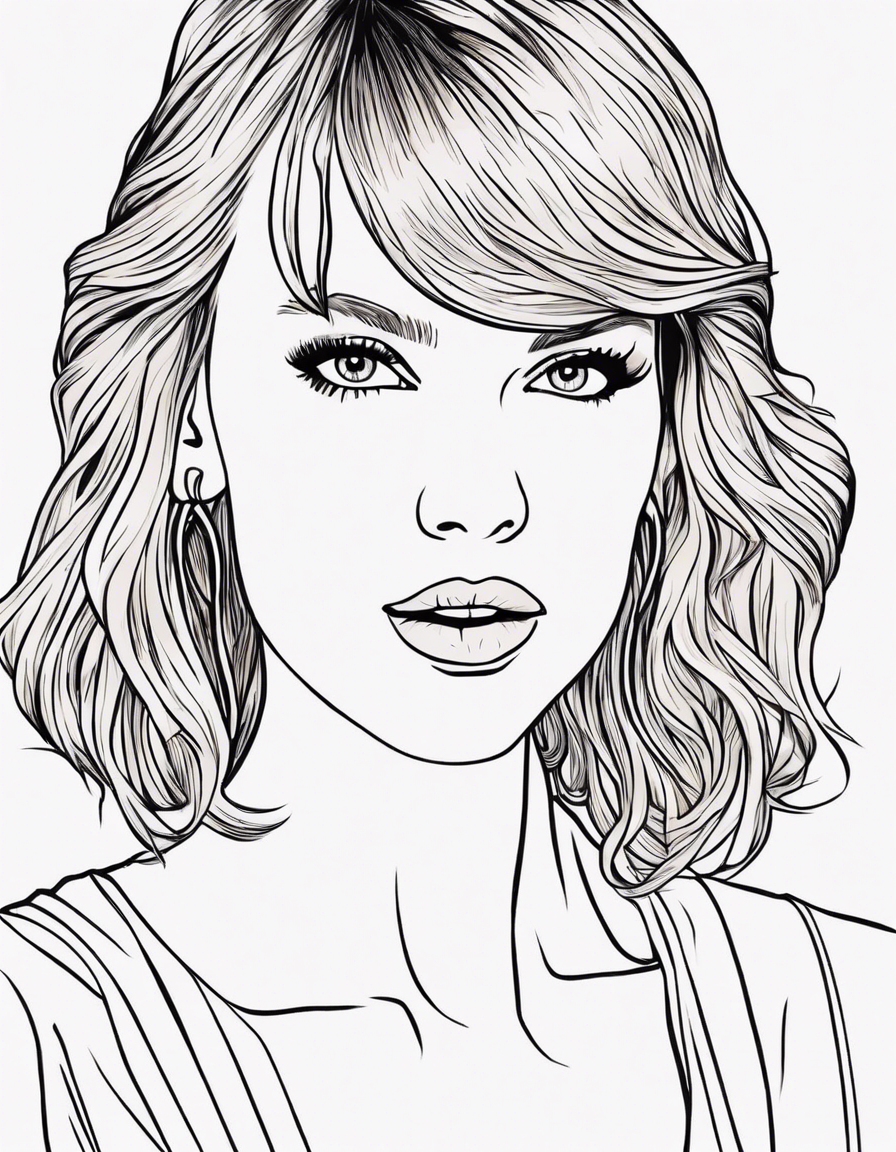 taylor swift coloring pages