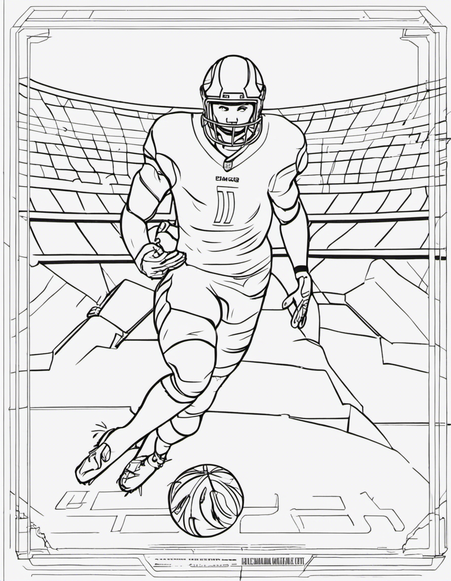 football for children coloring page