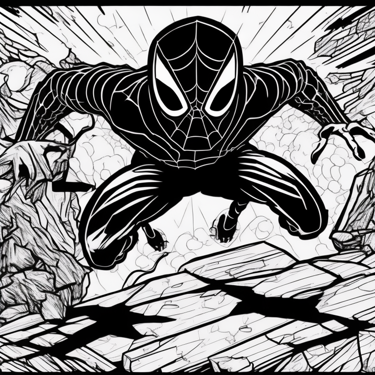 spider man whith dinossaur coloring page