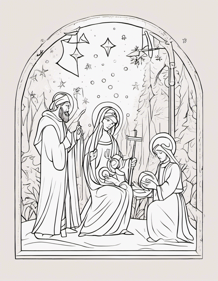 nativity coloring pages