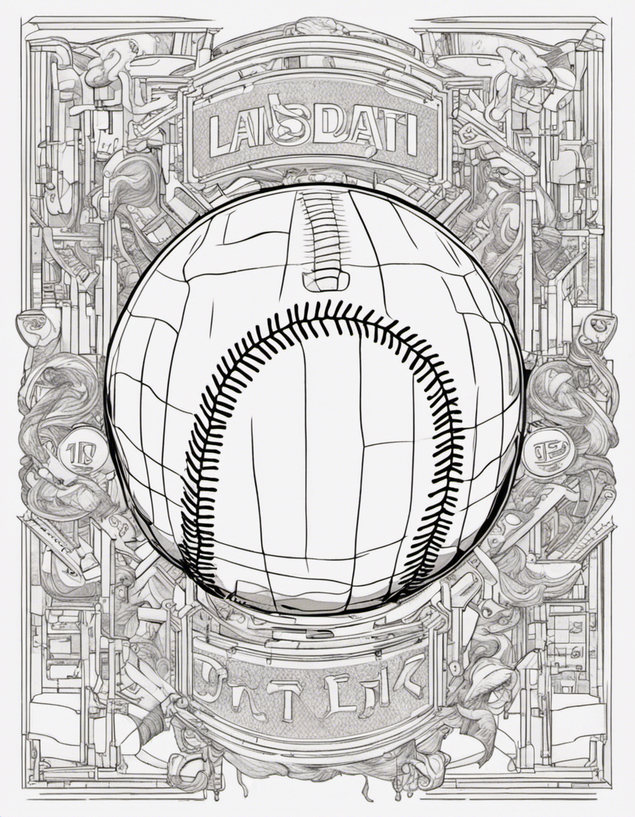 baseball coloring page