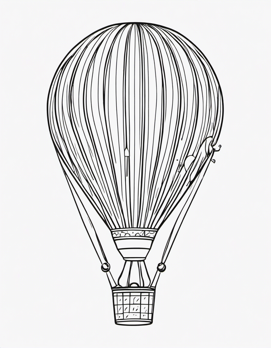balloon for children coloring page