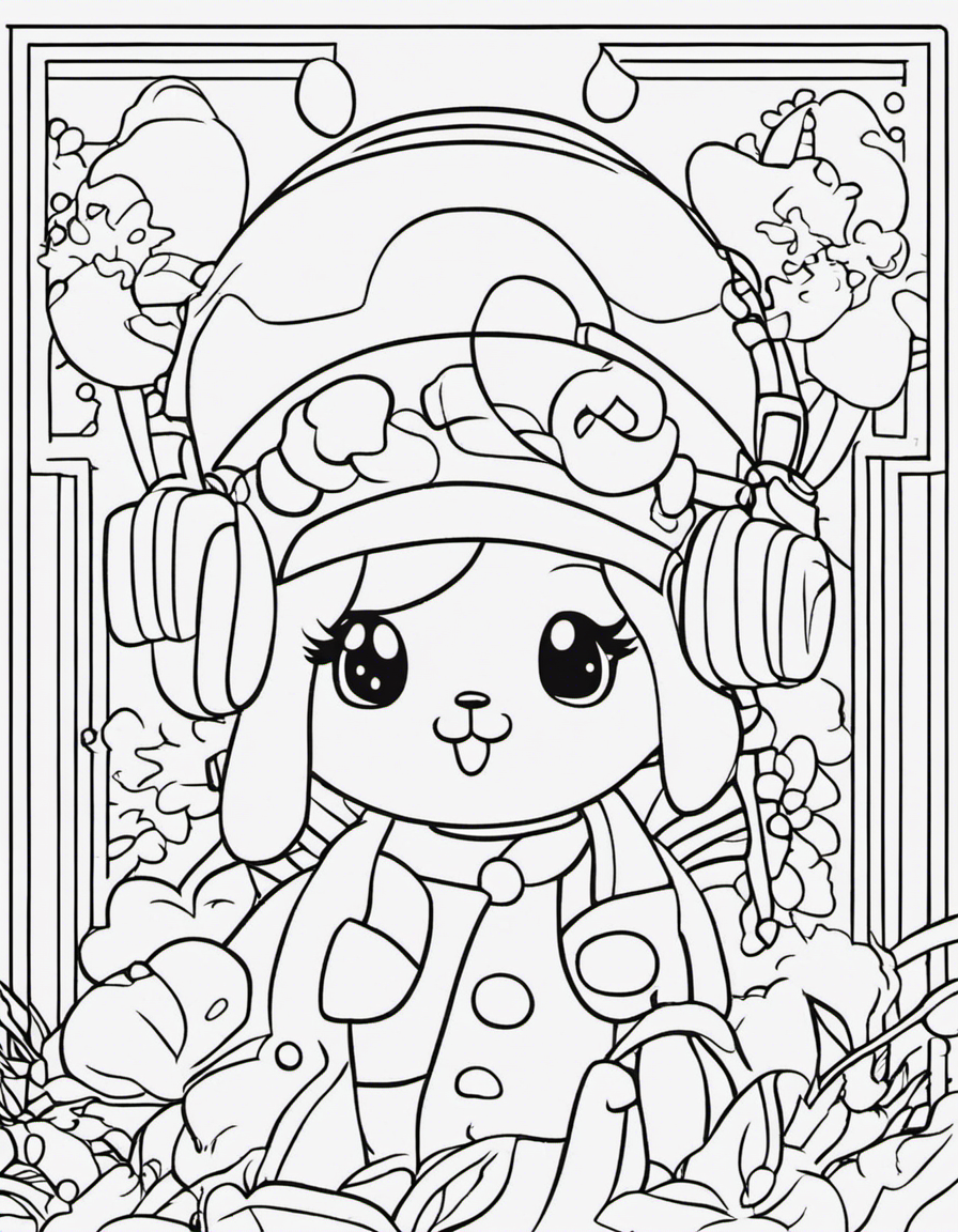 my melody for adults coloring page