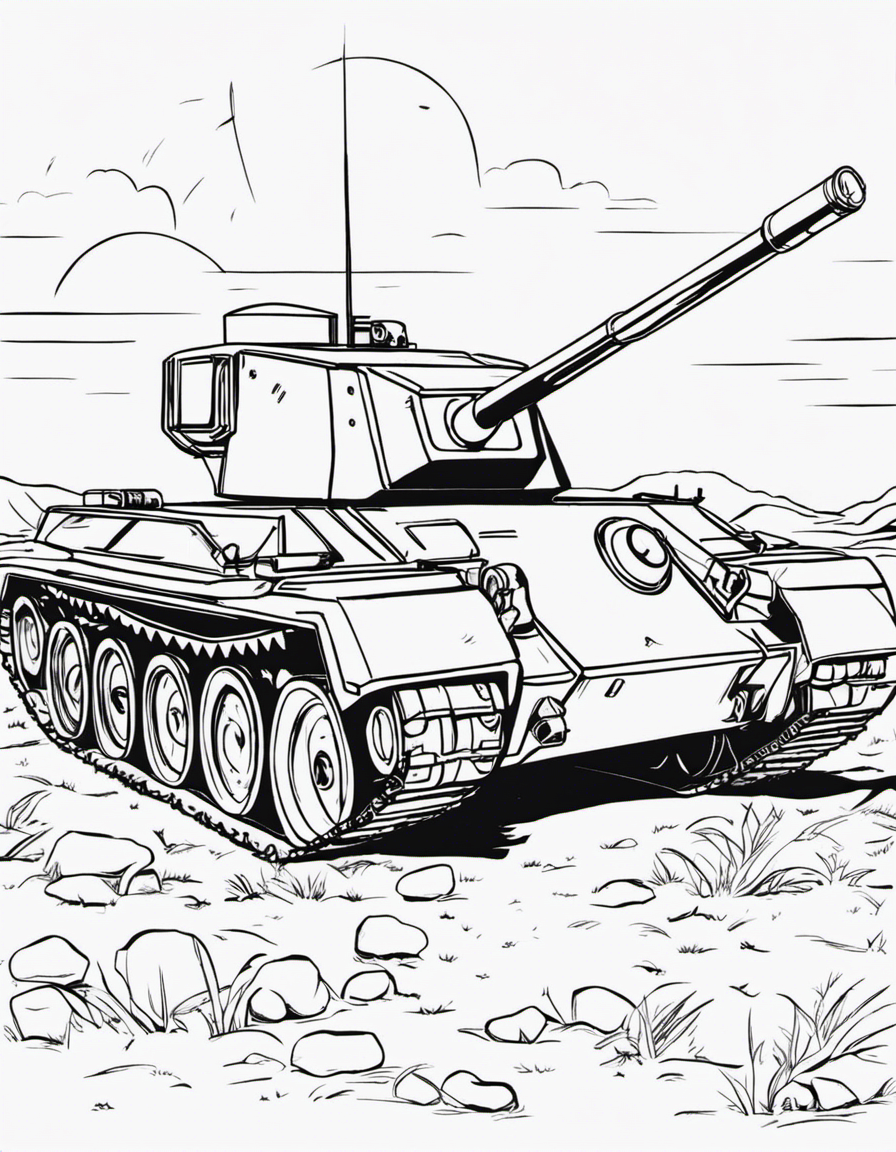 tank coloring pages