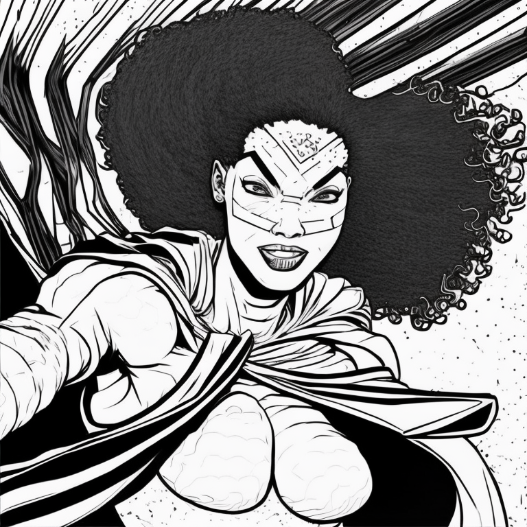 Black girl superhero