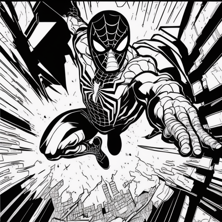 spider man coloring page