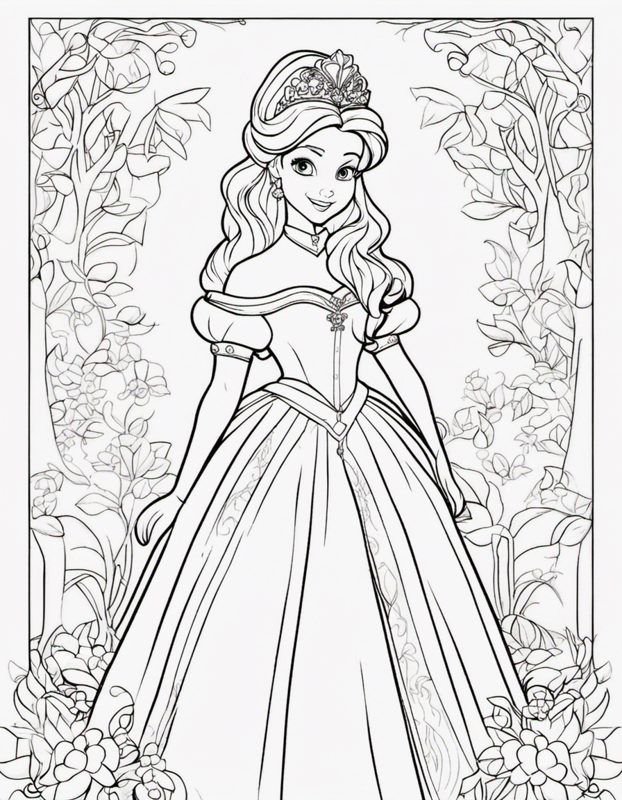 cartoon sofia the first coloring page