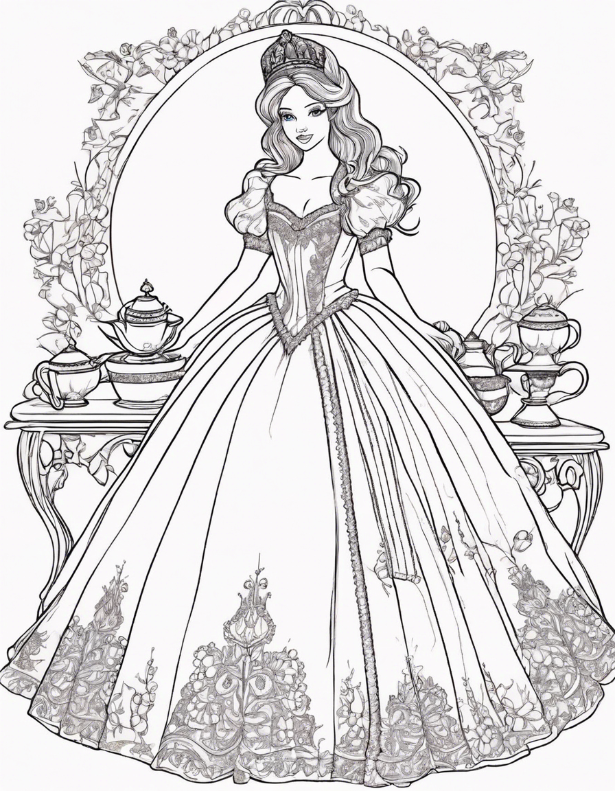 dress coloring pages