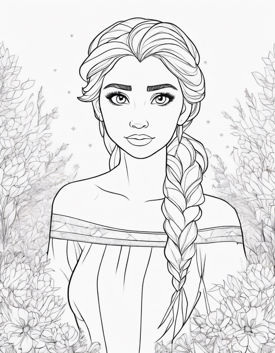 frozen coloring pages