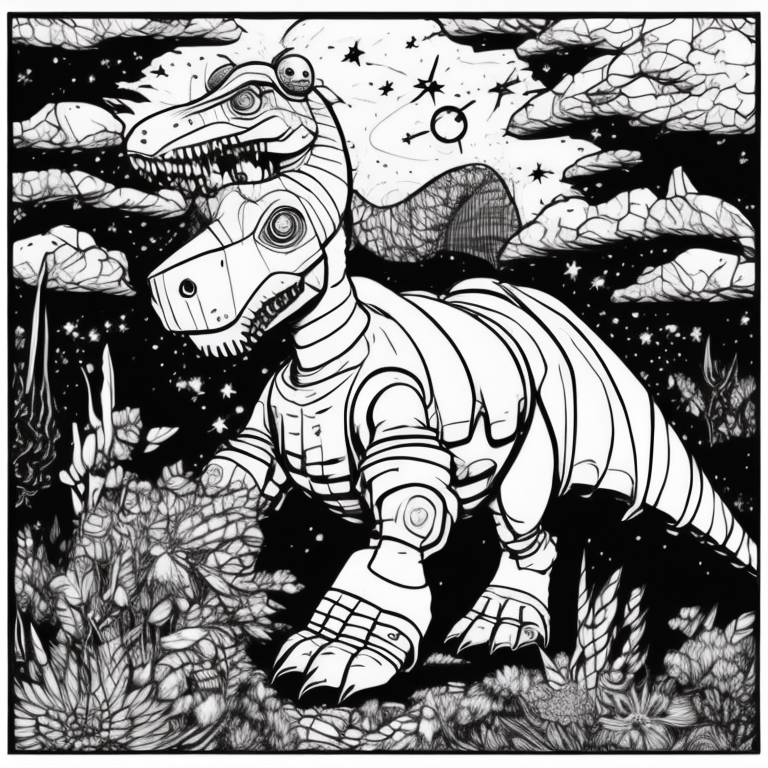 crie 80 dinossauros para colorir coloring page