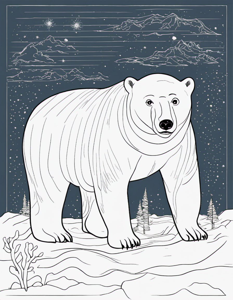 polar bear coloring pages