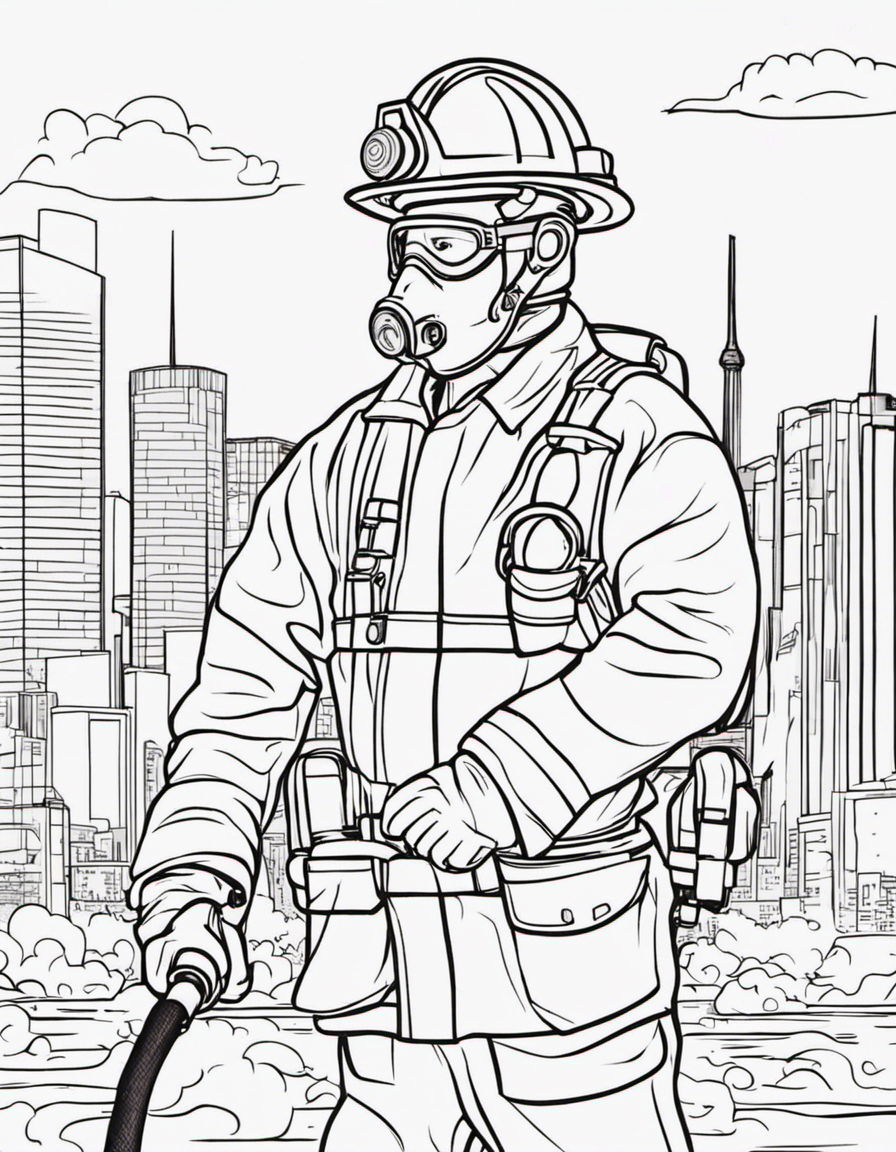 firefighter coloring pages