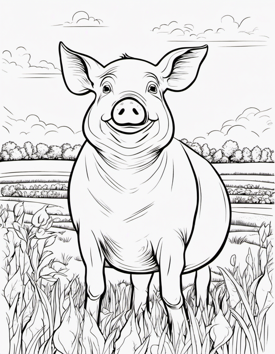 pig coloring pages