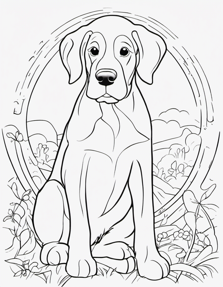 clifford for adults coloring page