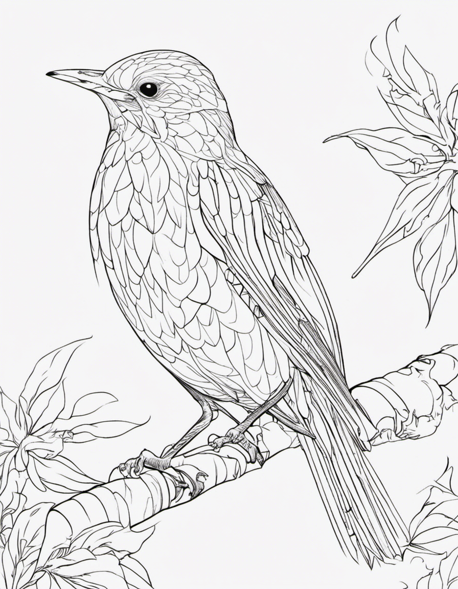 birds coloring books