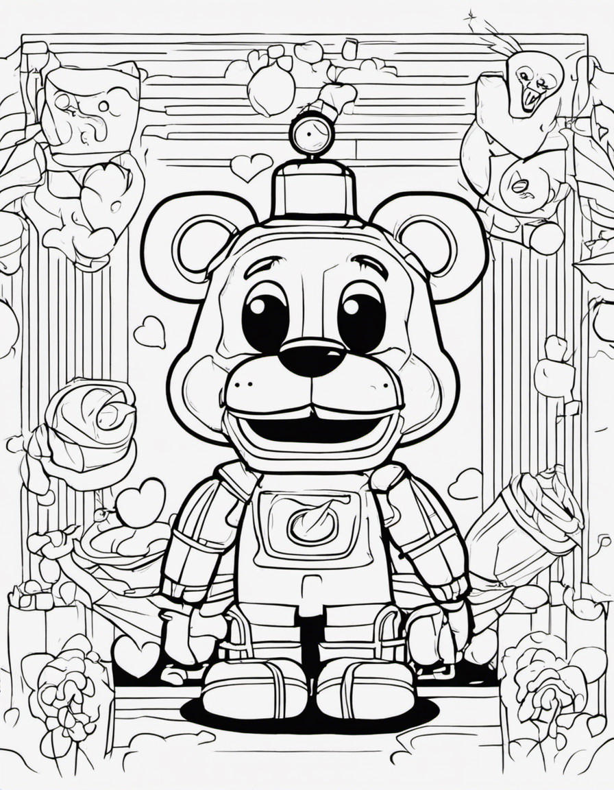 five nights at freddys coloring pages