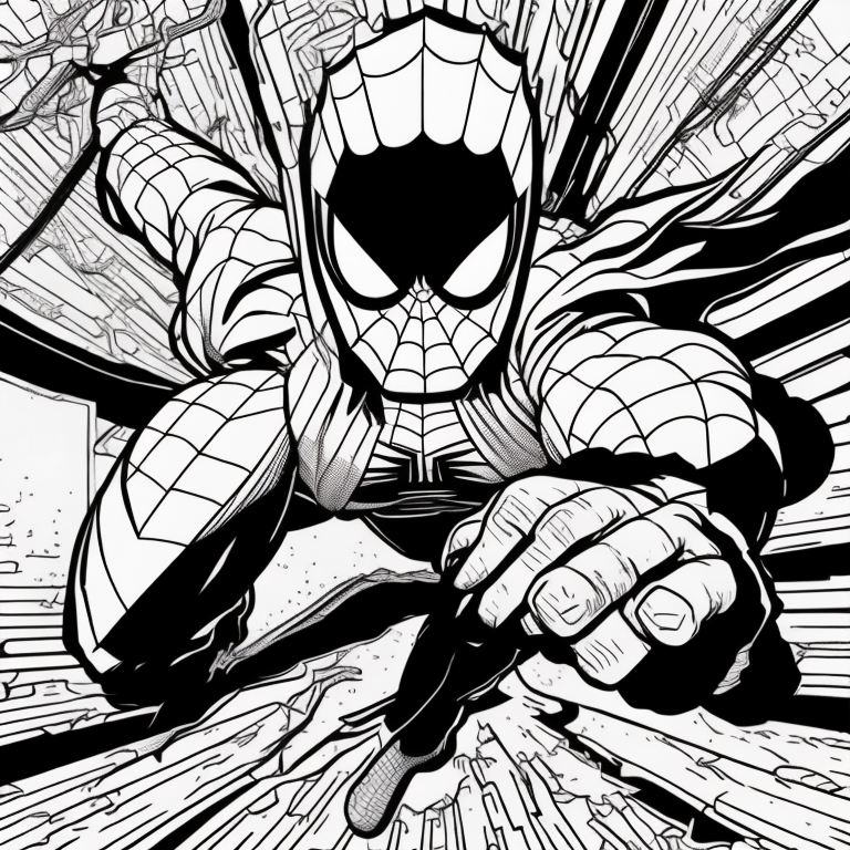 Spiderman coloring page