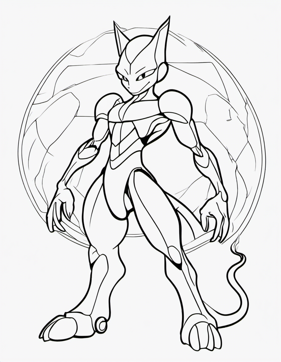 mewtwo for adults coloring page