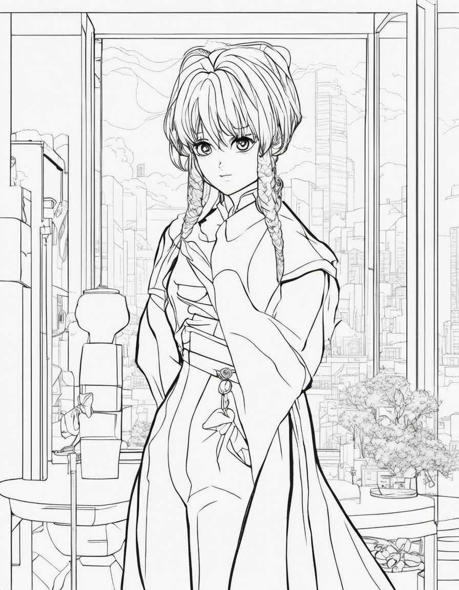 anime coloring page