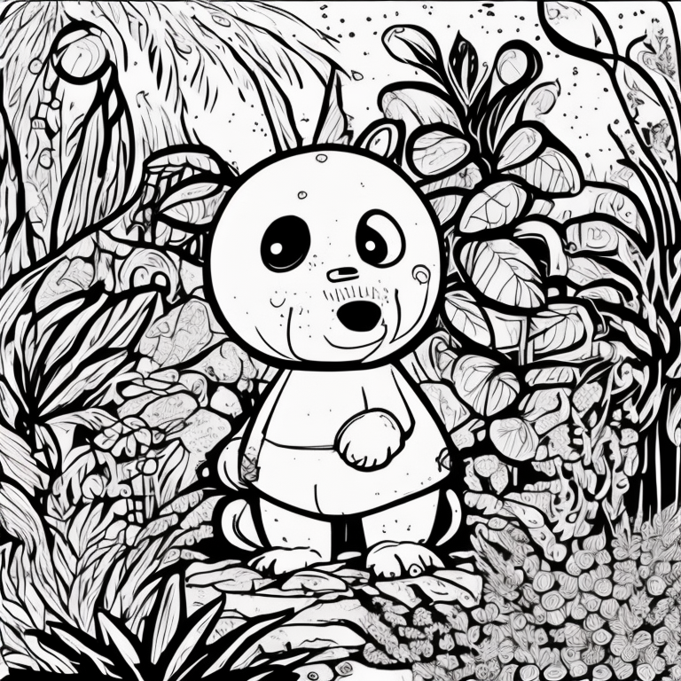 Lulu é uma menina que conversa com plantas e tem 3 amigos: João, que sabe voar; Clarinha, que controla o mar encantado, e David, que cria fogos de artificio coloring page