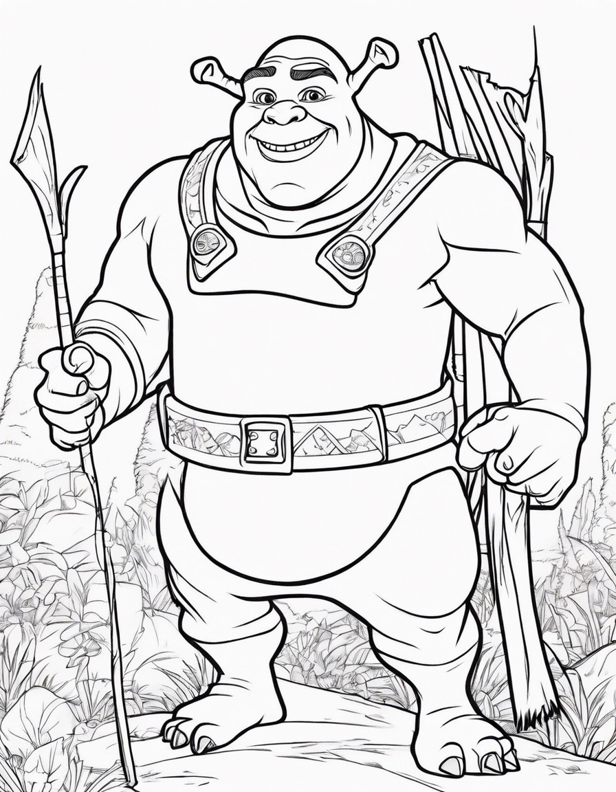 shrek coloring pages