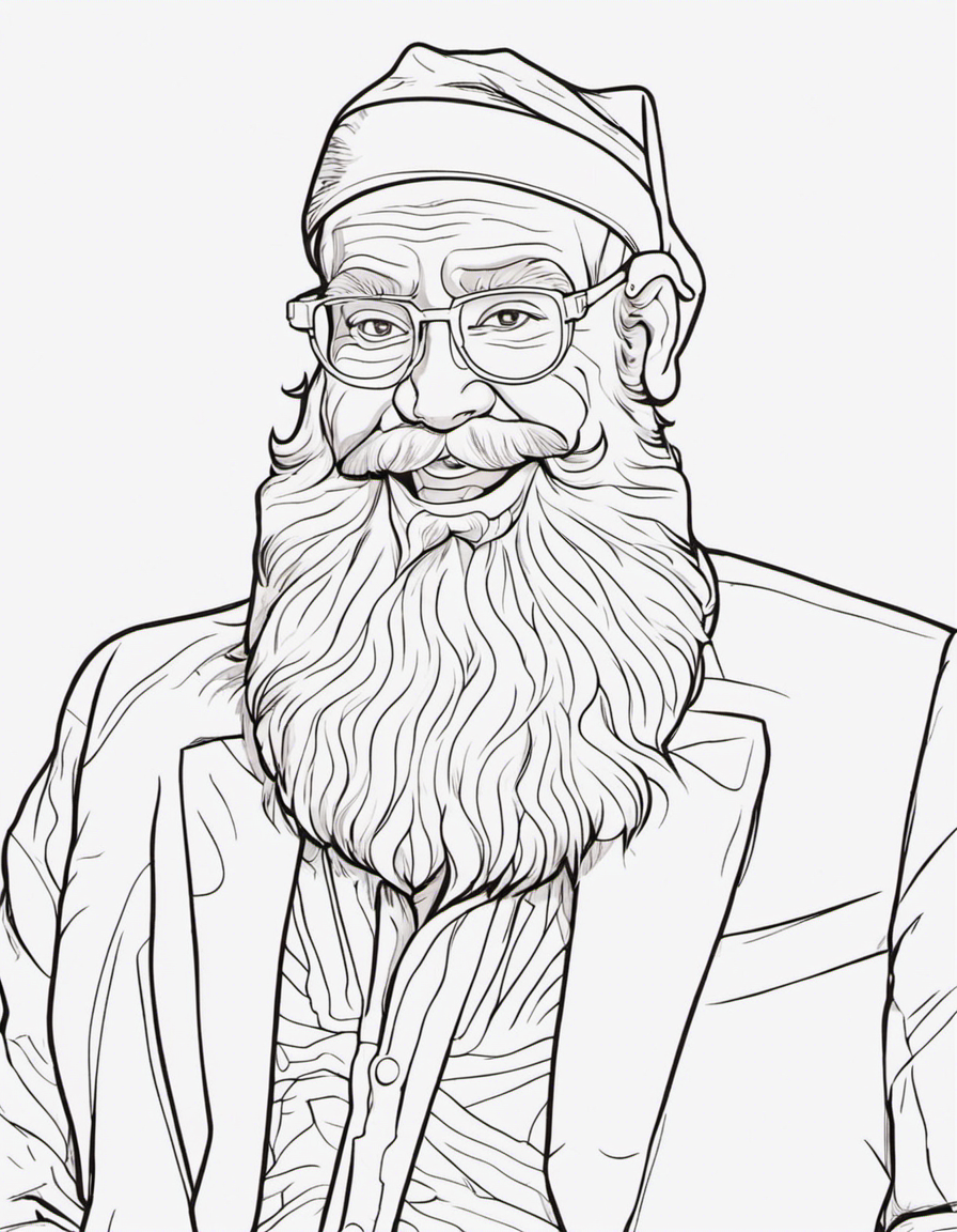 santa coloring pages