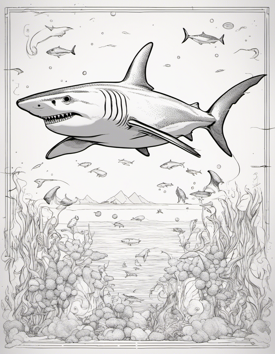 shark coloring page